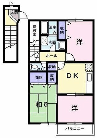 グリーンコーポラスＡの物件間取画像